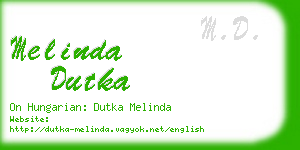 melinda dutka business card